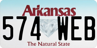 AR license plate 574WEB