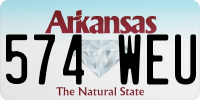 AR license plate 574WEU