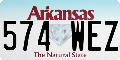 AR license plate 574WEZ