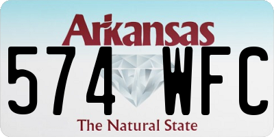 AR license plate 574WFC