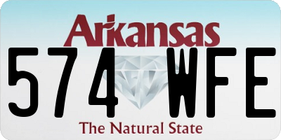AR license plate 574WFE