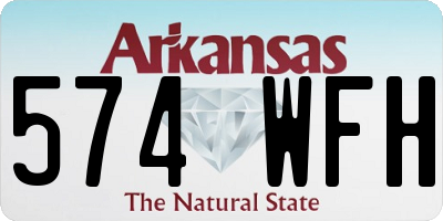 AR license plate 574WFH