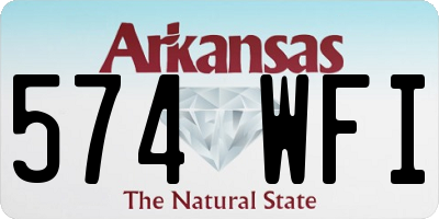 AR license plate 574WFI