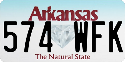 AR license plate 574WFK
