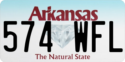 AR license plate 574WFL