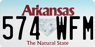 AR license plate 574WFM