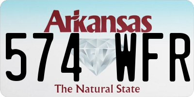 AR license plate 574WFR