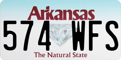 AR license plate 574WFS