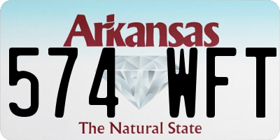 AR license plate 574WFT