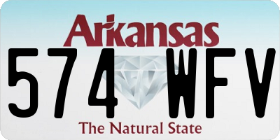 AR license plate 574WFV