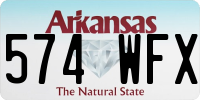 AR license plate 574WFX