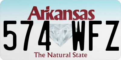 AR license plate 574WFZ