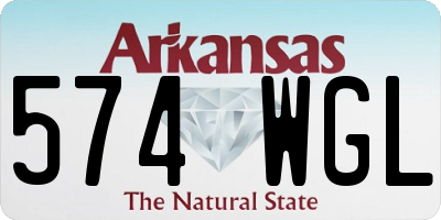 AR license plate 574WGL