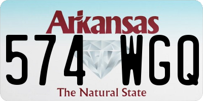 AR license plate 574WGQ