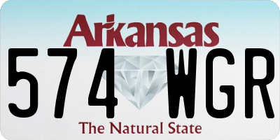 AR license plate 574WGR