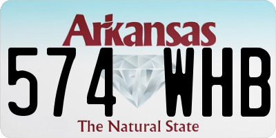 AR license plate 574WHB