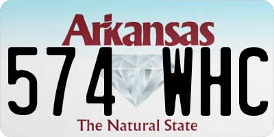 AR license plate 574WHC