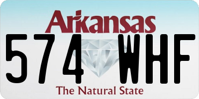 AR license plate 574WHF