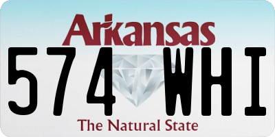 AR license plate 574WHI