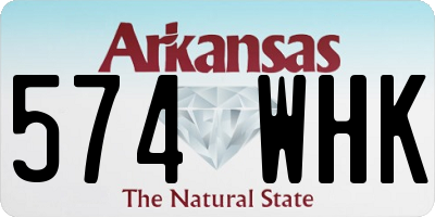 AR license plate 574WHK