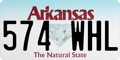 AR license plate 574WHL