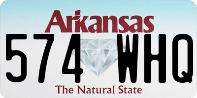 AR license plate 574WHQ