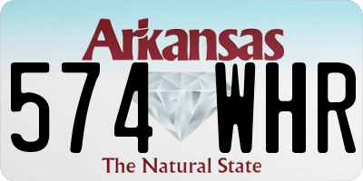 AR license plate 574WHR