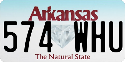 AR license plate 574WHU