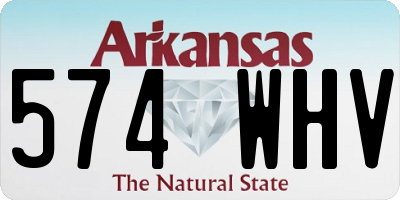 AR license plate 574WHV