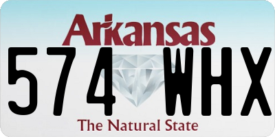 AR license plate 574WHX