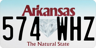 AR license plate 574WHZ