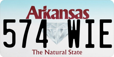 AR license plate 574WIE