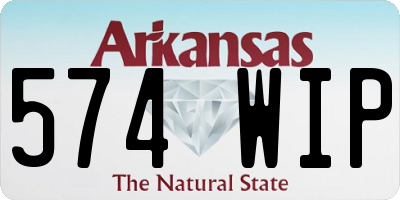 AR license plate 574WIP