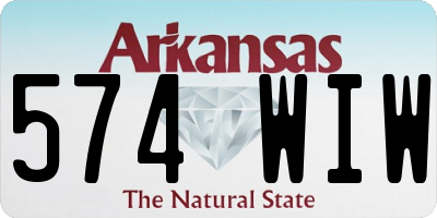 AR license plate 574WIW