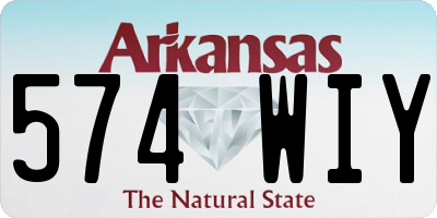 AR license plate 574WIY