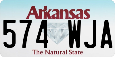 AR license plate 574WJA