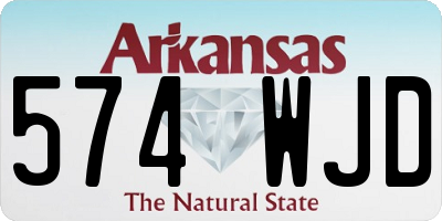 AR license plate 574WJD