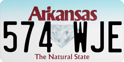 AR license plate 574WJE
