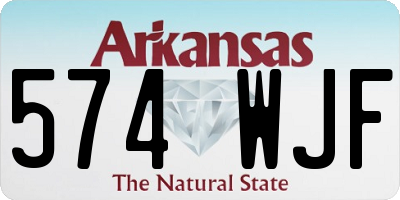 AR license plate 574WJF