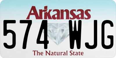 AR license plate 574WJG