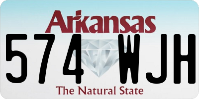 AR license plate 574WJH