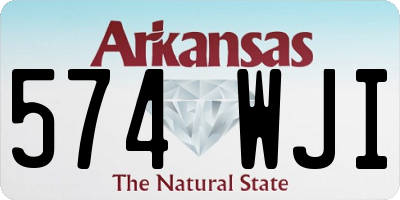 AR license plate 574WJI