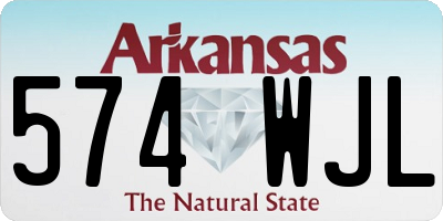 AR license plate 574WJL
