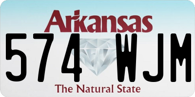 AR license plate 574WJM
