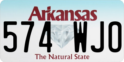 AR license plate 574WJO
