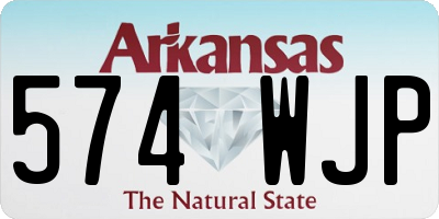 AR license plate 574WJP