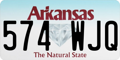 AR license plate 574WJQ