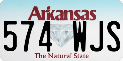 AR license plate 574WJS