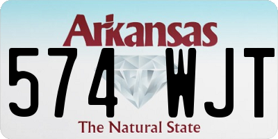AR license plate 574WJT