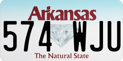 AR license plate 574WJU